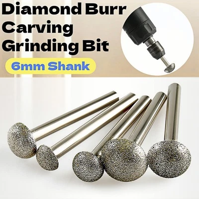 12–20mm Diamant-Fräsbohrer zum Schnitzen und Schleifen mit 6mm Schaft - Bild 1 von 4