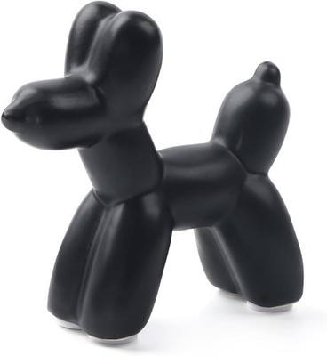 Handgefertigte Keramik-Tierstatue - Schwarze Heimdekoration
