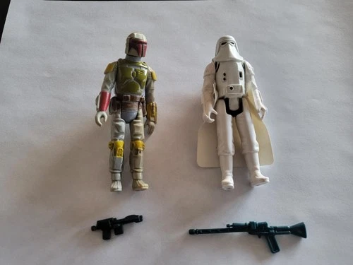 Vintage star wars figures lot of 2 with weapons