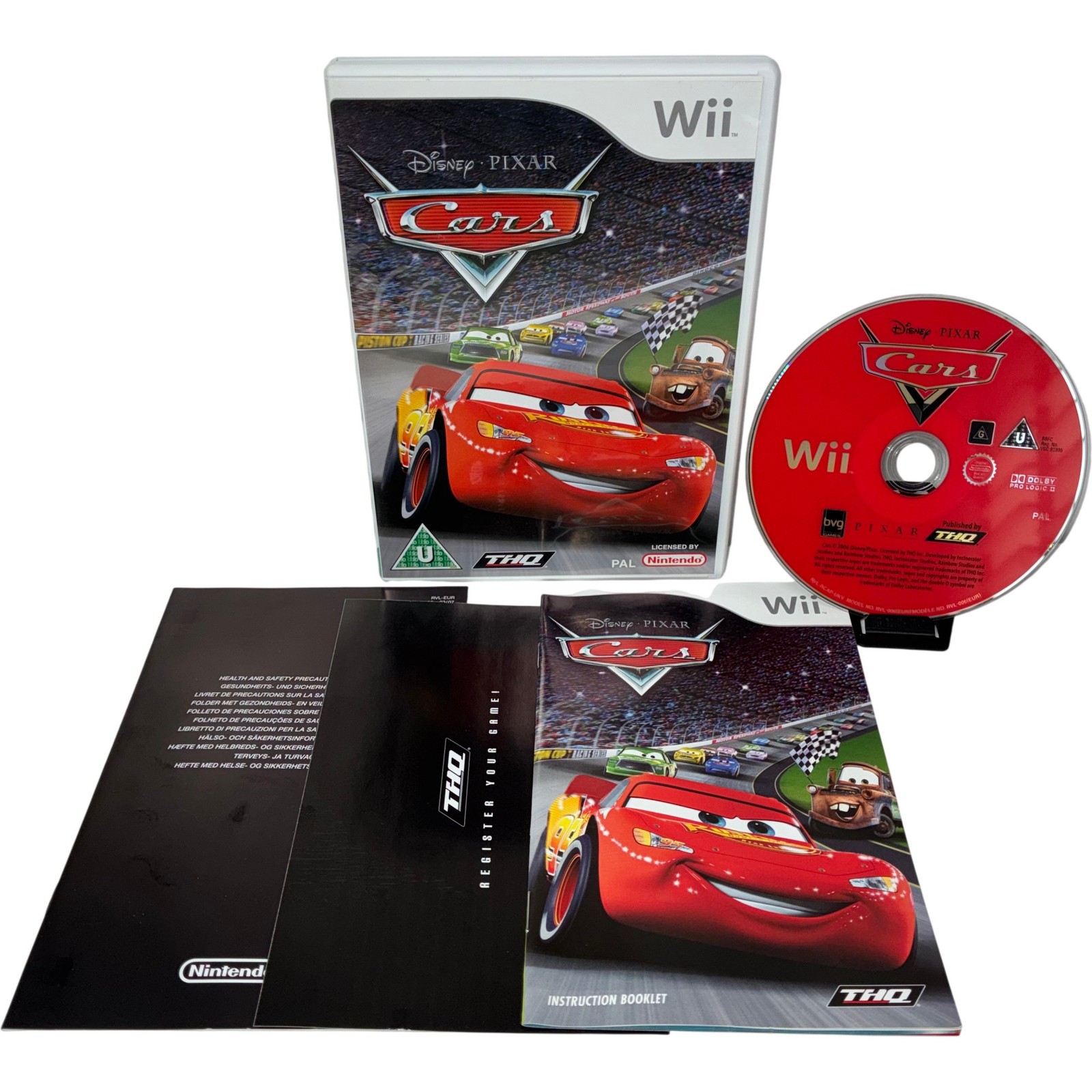 Disney Pixar Cars Nintendo Wii Video Game Complete with Manual CIB *Near Mint*