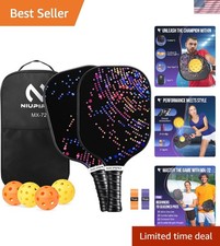 Pickleball Paddles Set of 2/4, USAPA Approved Lightweight Pickleball Rackets,...