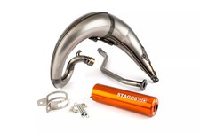 Auspuff Stage6 Streetrace high mount CNC orange Yamaha DT50