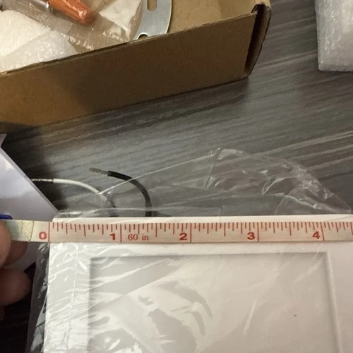 MAXIM 57720WTWT Wafer LED 1-Light 4.5" Wide White Flush Mount Light Outdoor - Picture 7 of 9