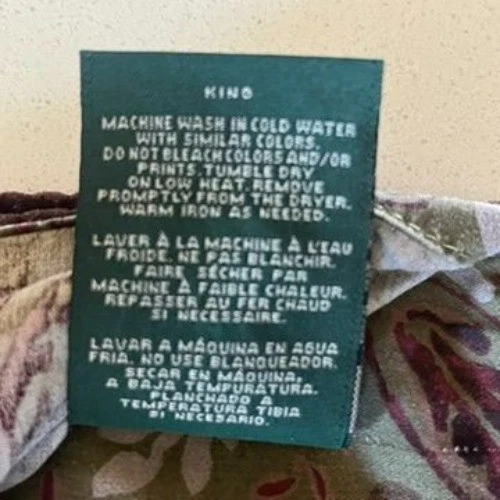 Vtg Ralph Lauren Hayden Paisley King Pillow Shams (2) Cotton Velvet Edging - Image 4 of 4