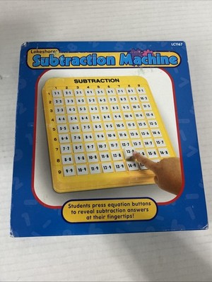 Lakeshore Learning Subtraction Machine LC1167 - Yellow 8.5'' x 9.5'' Pop-Up Math