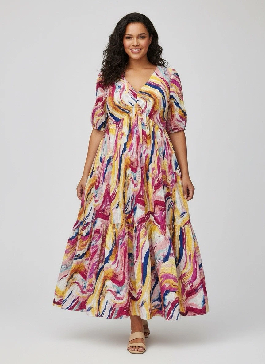 Polyester Plus Size Maxi Dresses for Women for sale | eBay