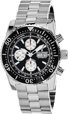 Revue Thommen Air Speed Chrono Auto Black Dial S/S Swiss 17030.6137