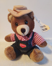Vintage 1985 Dakin Teddy Bear Del Monte Brawny Collectible Brown Plush w/ Tag