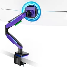RGB Heavy Duty Monitor Arm for 17 to 49 Inch, up to 44 lbs, Ultrawide Curved ...