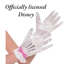 irls Disney Minnie Mouse Gloves Minnie Mouse pink polka-dot costume accessory