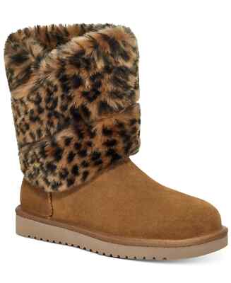 KOOLABURRA BY UGG Women's Dezi Cheetah-Print Booties Chestnut Size 6M