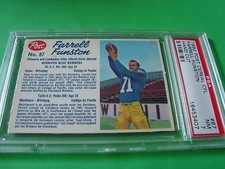 1962 Post Cereal CFL  #87 FARRELL FUNSTON psa 7 Winnipeg BLUE BOMBERS (407)HC 