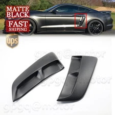 For Ford Mustang 2015-23 V3 Matte Black Rear Fender Panel Side Body Flare Scoops