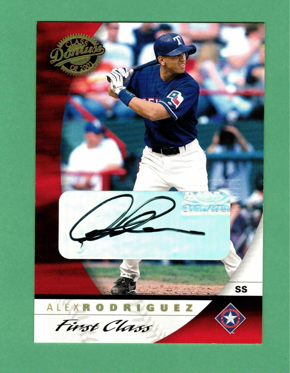Donruss Alex Rodriguez Autographed Baseball Sports Trading Cards 