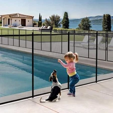 6 Pcs Portable Pool Fence 4' x 72' Swimming Garden Safety Fence DIY Layout