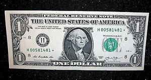Uncirculated 2013 San Francisco US Dollar Note One 1 Mint Condition $1 Bill! 