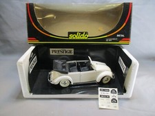 AU322 SOLIDO PRESTIGE 1/18 VOLKSWAGEN VW COCCINELLE CABRIOLET REF 8014 BLANC