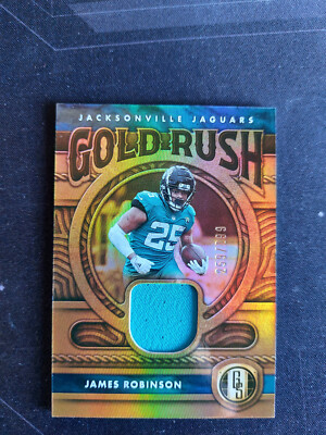 2022 Panini gold standard james robinson gold rush patch /299