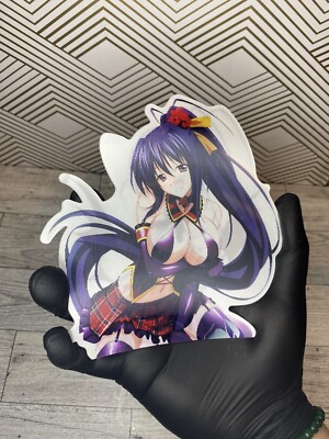 High School DxD Akeno Himejima Waifu 3D Lenticular Motion Car Sticker Decal