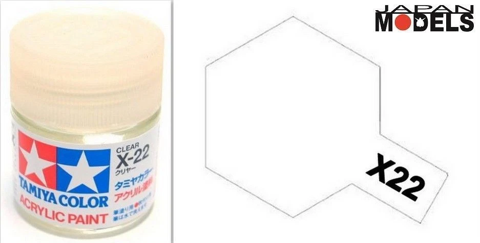 vendita Tamiya colore acrilico lucido 10 ml X-24 CLEAR YELLOW