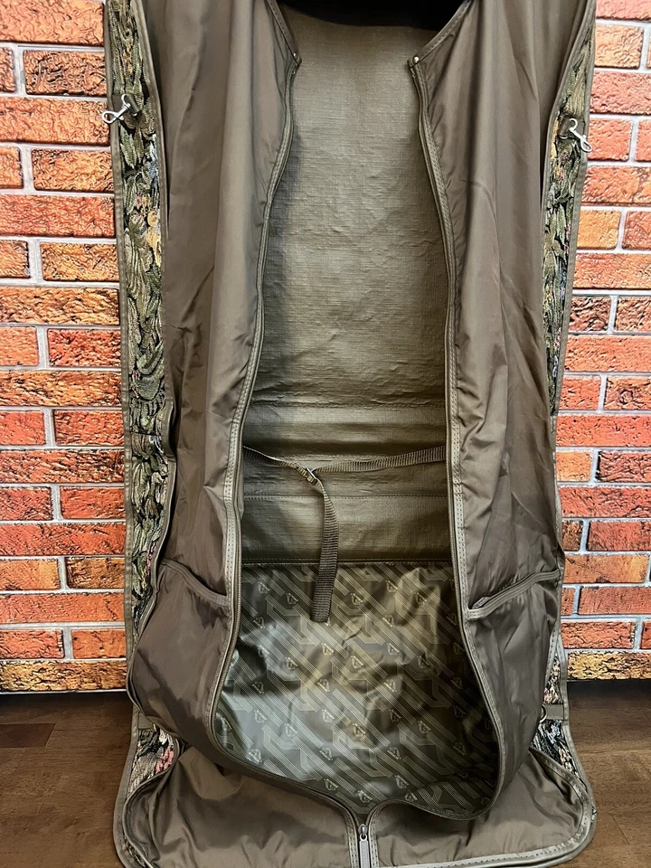 Bolsa de vestuário vintage Jordache floral tapeçaria bagagem com alça de ombro - Imagem 4 de 4