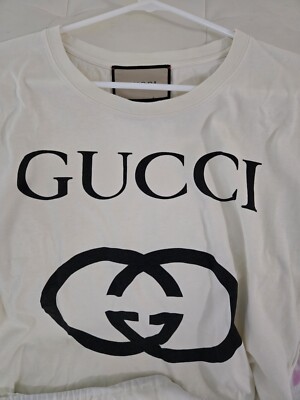 Gucci T-shirt - GG White 100% Authentic | eBay