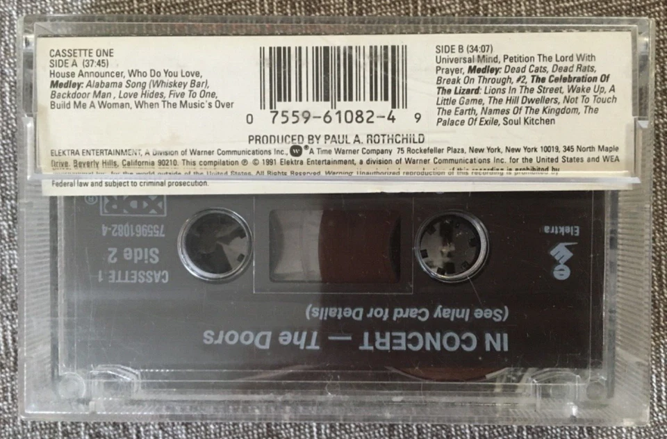 The Doors In Concert Cassette # 1 - Image 2 of 4