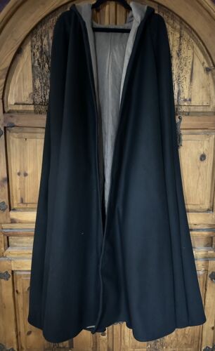 StitchinWitches Renaissance Style Cloak, Heavy Melton Wool, Witch, Wicca, Pagan - Afbeelding 1 van 8