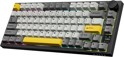 AJAZZ AK820PRO 75% Wireless Mechanical Gaming Keyboard,2.4GHz/Bluetooth/USB-C