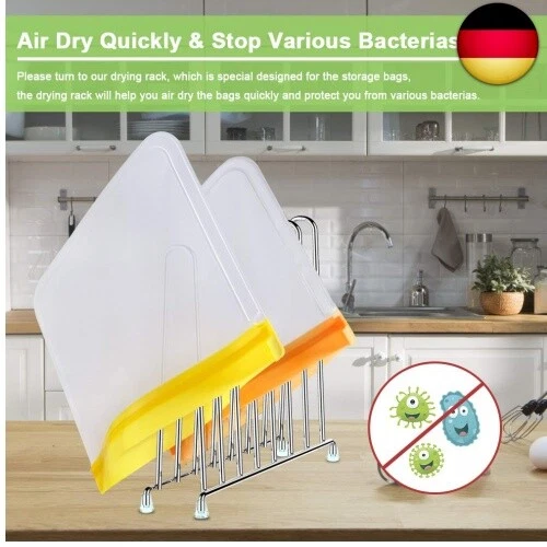 20er Pack Wiederverwendbare Aufbewahrungsbeutel, BPA-freie Wiederverwendbare - Bild 5 von 7