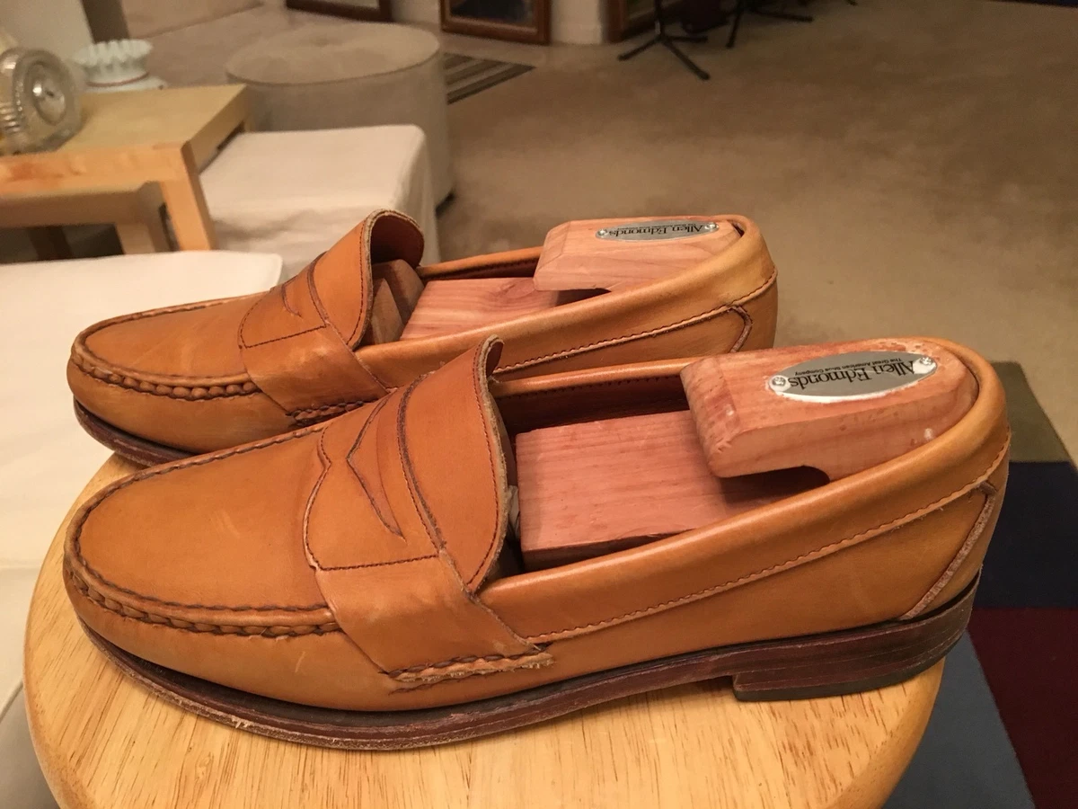 Allen Edmonds CAVANAUGH Walnut Mens US8.5D Leather USA Penny 