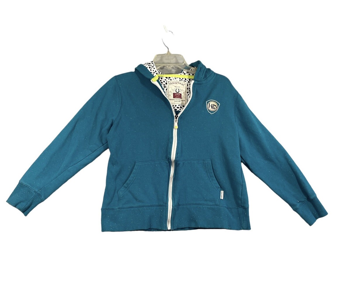 Horseware Ireland Hoodie Jacket US Size 10 Horse Print Lining