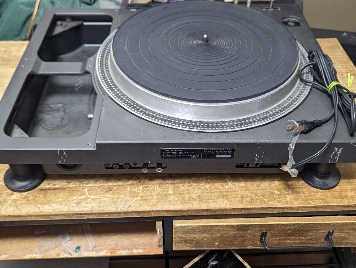 JUNK Technics SL-110 Turntable Record Player For Parts Japan JUNK Technics SL-110 Turntable Record Player For Parts Japan