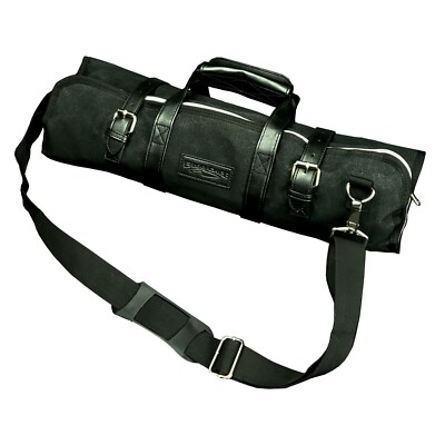 Ergo Chef Black 10 Pocket Chef Knife Roll Bag Waxed Canvas (Open Box)