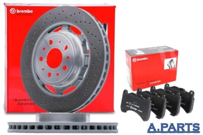 BREMBO BREMSENSATZ KOMPLETT GELOCHT 360 mm MASERATI GRAN TURISMO GRANCABRIO 4,7
