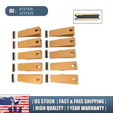 10PCS 6737325 Bucket Teeth & 6737326 Flexpins Fits Bobcat Style Mini Excavator