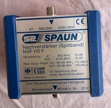 Spaun NVF110F Wzmacniacz dzielony sygnału satelitarnego Złącze F 10db