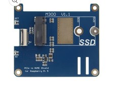 M300 PCIe M.2 NVME shield For Raspberry Pi 5
