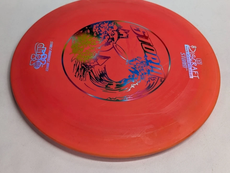 Discraft Elite X Storm Disc Golf Midrange 174g PFN Wixom Skinny Tool Red/Orange - Image 4 of 4