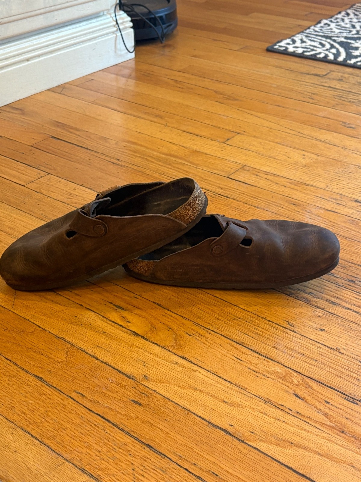 Birkenstock Boston  Size 41  Reg Oiled Leather Clogs - Habana image 8