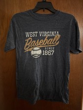 West Virginia Baseball WVU Mountaineers Cotton Blend T-Shirt men’s small 