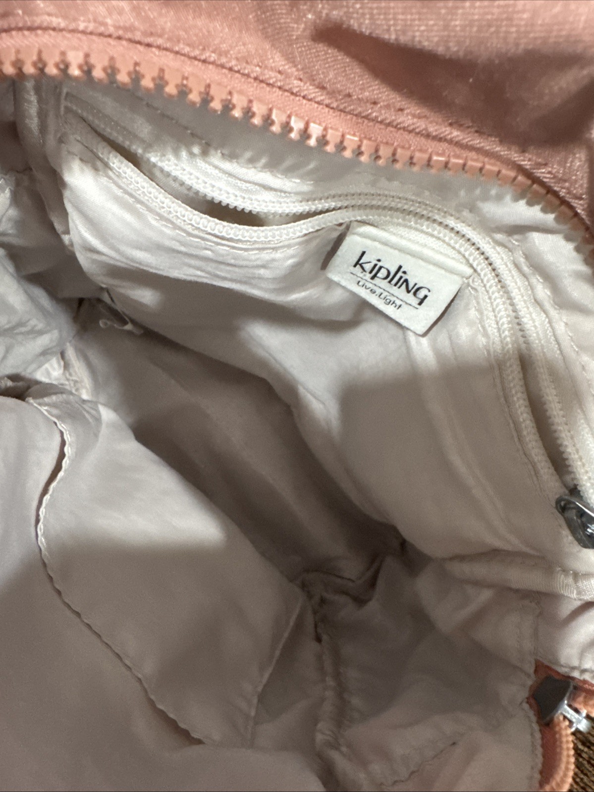 Kipling Backpack With  Multiple pockets Peach - image 11