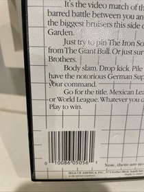 Pro Wrestling (Sega Master System, 1986) Manual, Insert, Box Authentic Tested