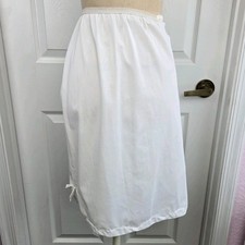 Artemis Vintage Ivory Half Slip Nylon Lace Size S Lingerie Made In USA