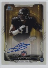 2015 Bowman Chrome Rookie Auto Refractor Carl Davis #RCA-CD Auto 07rd