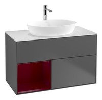 Villeroy & Boch Finion Waschbeckenunterschrank FüR Becken Mittig Regal Links...