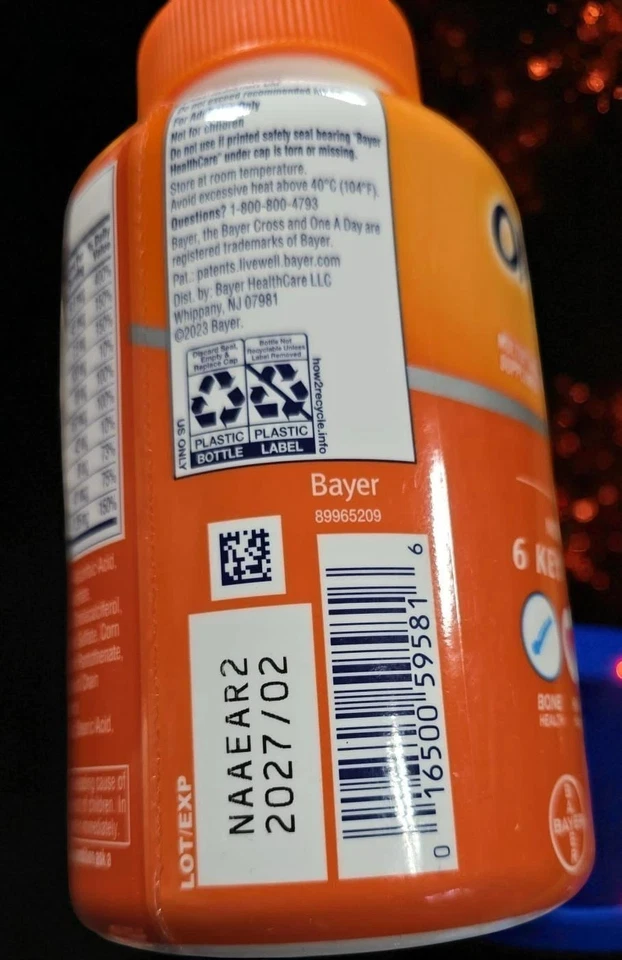 One A Day Women's Complete Multivitamin 200 Tablets Exp: 02-2027 Free Shipping - Image 4 of 4