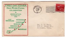#681 Ohio River 1929 FDC - Planty #12 Harry Ioor Homestead PA