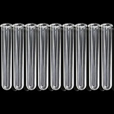 9Pcs Clear Test Tubes for Plant Propagation Station Hydroponic/Flowers for Ho...