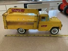 Vintage Buddy L Drink Coca Cola Yellow Delivery Truck Pressed Steel